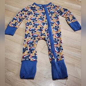 Christmas Stitch Bamboo Onesie 6 -12 M. NWOT